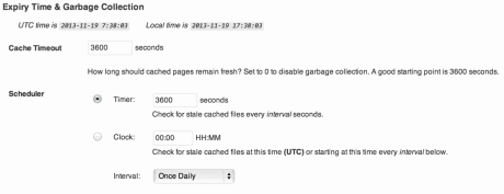 Garbage collection settings