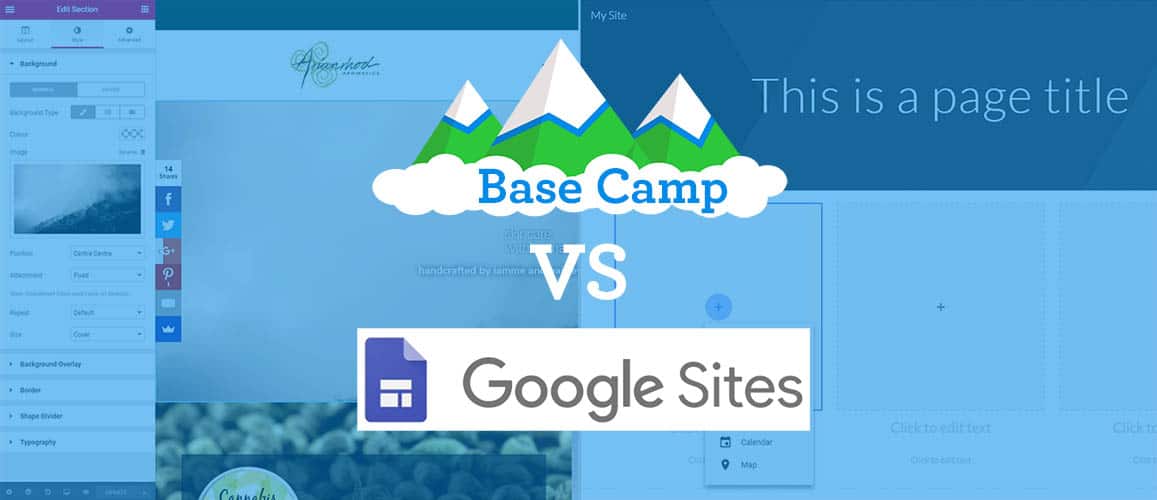 TerraMedia Base Camp vs Google Sites