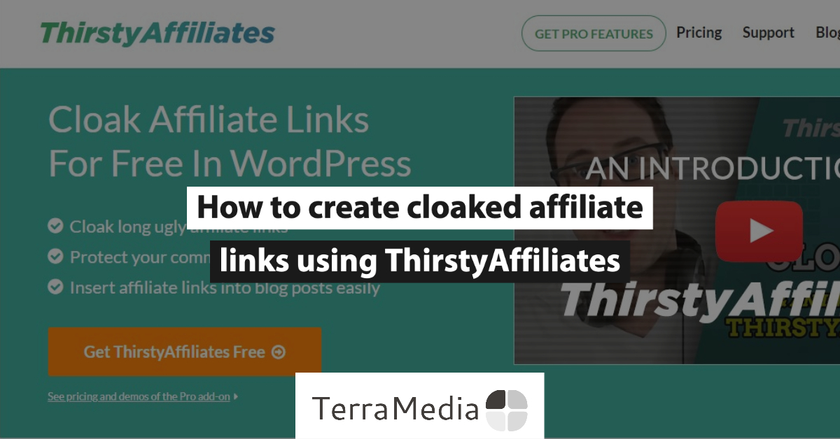How to create cloaked affiliate links using ThirstyAffiliates