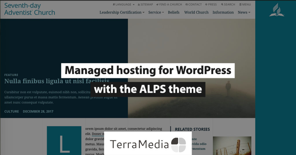 Managed Hosting for WordPress with the ALPS theme