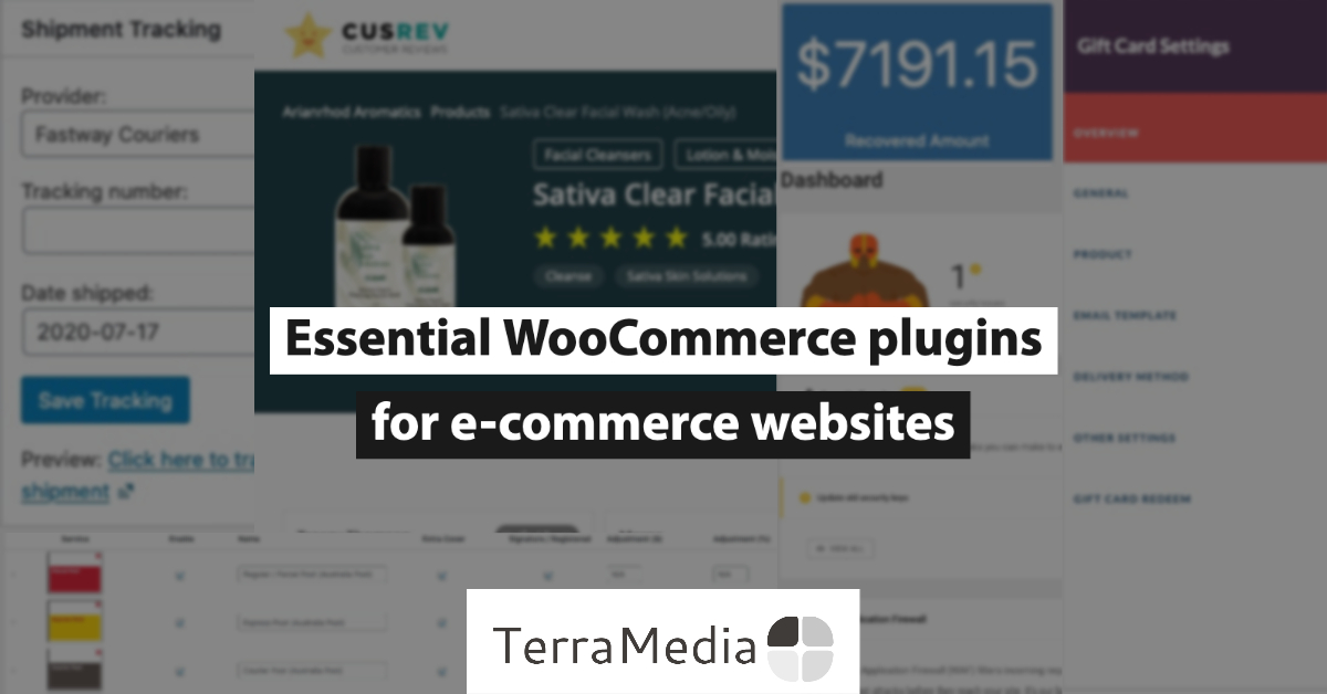 Essential WooCommerce plugins for e-commerce websites