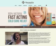 Necessity Natural Skincare WordPress Website